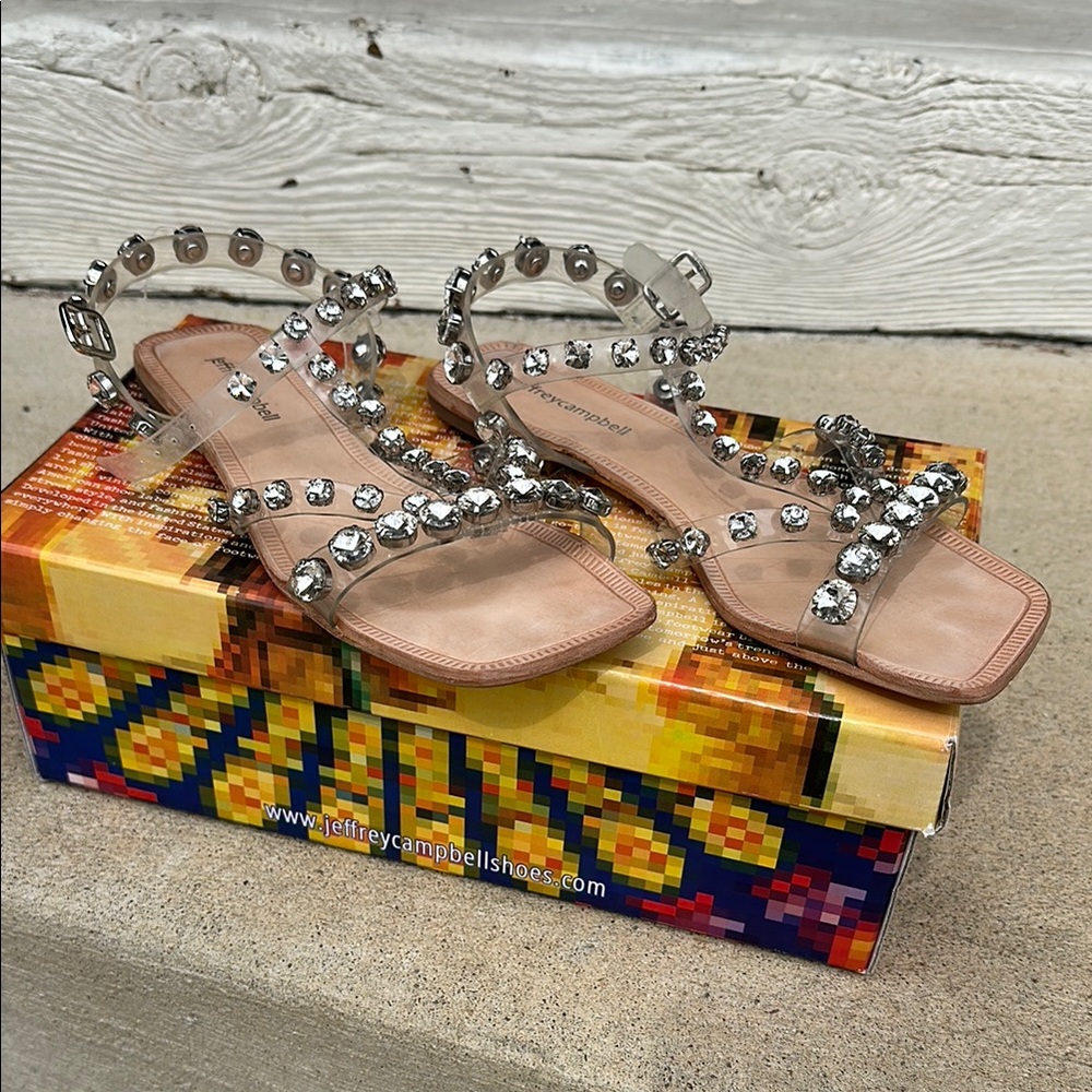 Jeffrey Campbell Women's Silver Studded Sandals